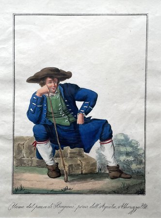 UOMO DEL PAESE DI BAGANI, PROVINCIA DELL’ AQUILA ABBRUZZO ULTRA by School of/in the manner of Michela De Vito