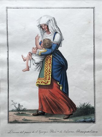 DONNA DEL PAESE DI S. GIORGIO, PROVINCIA DI SALERNO, PRINCIPATO CITRA. by School of/in the manner of Michela De Vito