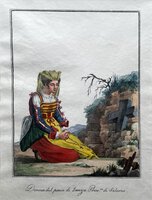 DONNA DEL PAESE DI LANZA, PROVINCIA DI SALERNO by School of/in the manner of Michela De Vito