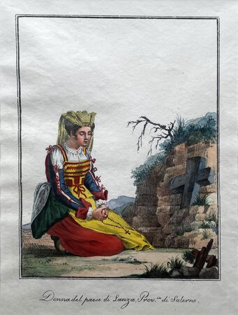 DONNA DEL PAESE DI LANZA, PROVINCIA DI SALERNO by School of/in the manner of Michela De Vito