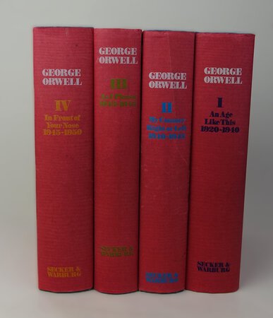 THE COLLECTED ESSAYS, JOURNALISM AND LETTERS OF GEORGE ORWELL: by ORWELL, George. Edited by Sonia Orwell and Ian Angus. [Four volume set]