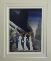 ‘As soon as they tugged at the rope, the Captain and Lieutenant pulled up the Princesses, the one after the other’ by By Kay Nielsen.
