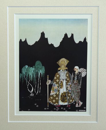 ‘When he had walked a day or so, a strange man met him. “Whither away?” asked the man.’ by By Kay Nielsen.