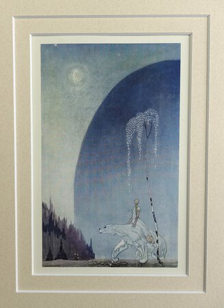 “Well mind and hold tight by my shaggy coat, and then there’s nothing to fear”, said the Bear, so she rode a long, long way” by By Kay Nielsen.