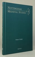 NOTTINGHAM MEDIEVAL STUDIES. 67 (2023). by Edited by, GREEN, David.