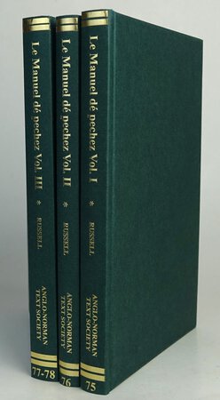 LE MANUEL DE PECHEZ (Cambridge University Library MS M.6.4) [Set of Three Volumes] by Edited by RUSEELL, D.W.