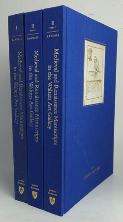 MEDIEVAL AND RENAISSANCE MANUSCRIPTS IN THE WALTERS ART GALLERY. [Set of Five Volumes:] by RANDALL, Lilian M.C. Assisted by: OLIVER, Judith; CLARKSON, Christopher; KROCHALIS, Jeanne; MORRISH, Jennifer; MARK, Claudia. With consultation with: PLUMMER, John; MARROW, James H.