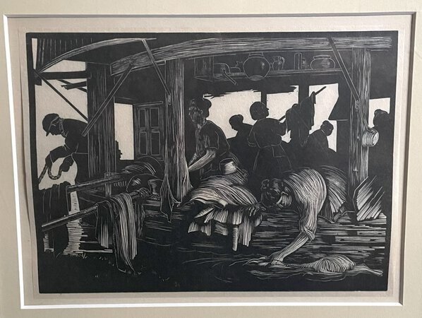 THE WASHING BOAT. by Clare Leighton.