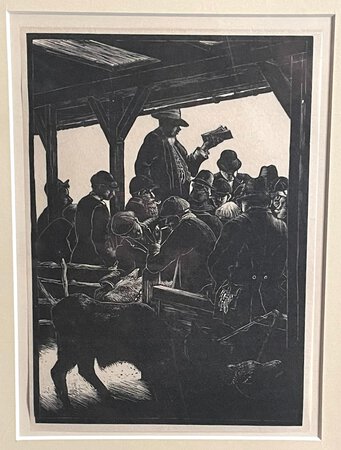THE CALF AUCTION. by Clare Leighton.