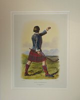 GRANT OF GLENMORRISON TARTAN. by McIan, Robert Ronald (sometimes Robert Ranald).