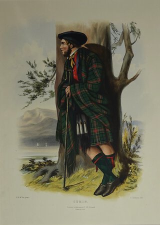 CUMIN TARTAN. by McIan, Robert Ronald (sometimes Robert Ranald).