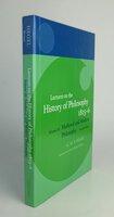 LECTURES ON THE HISTORY OF PHILOSOPHY 1825-6. by HEGEL, Georg Wilhelm Friedrich. Edited by BROWN, Robert, F.