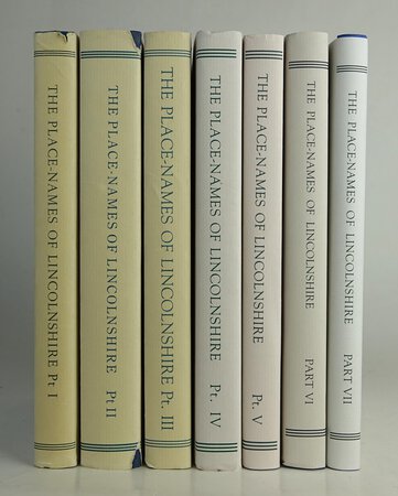 THE PLACE-NAMES OF LINCOLNSHIRE. by CAMERON, Kenneth. In collaboration with, FIELD, John; INSLEY, John.