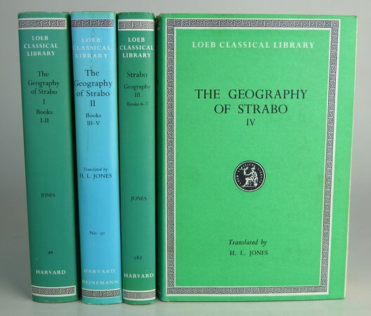 THE GEOGRAPHY OF STRABO. [Set of Eight Volumes]. by STRABO. English translation by Horace Leonard Jones, based in part upon the unfinished version of John Robert Sitlington Sterrett.