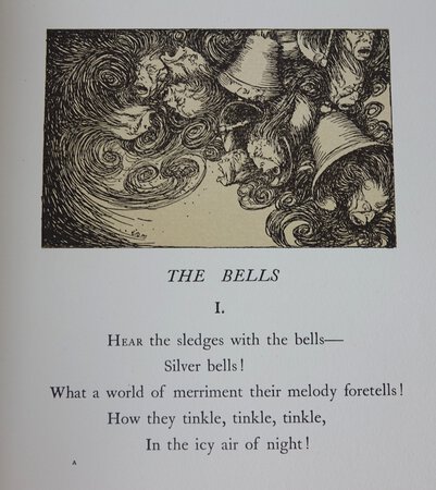 THE BELLS AND OTHER POEMS. by POE, Edgar Allan. Illustrations by, DULAC, Edmund.