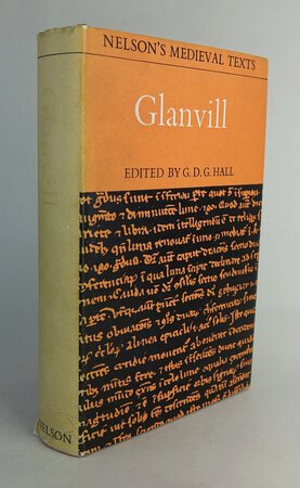 TRACTATUS DE LEGIBUS ET CONSUETUDINIBUS REGNI ANGLIE QUI GLANVILLA VOCATUR by HALL, G.D.G.