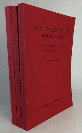 SAXO GRAMMATICUS BOOKS X-XVI. by CHRISTIANSEN, Eric.