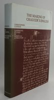 THE MAKING OF CHAUCER'S ENGLISH. by CANNON, Christopher. [Author’s presentation copy]