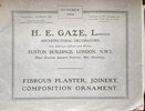 Another image of Fibrous Plaster Joinery ,Composition, Ornament by [H.E. GAZE LTD]