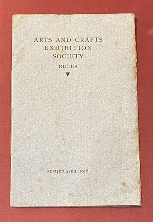 Rules [ revised 1916] by ARTS AND CRAFTS EXHIBITION SOCIETY