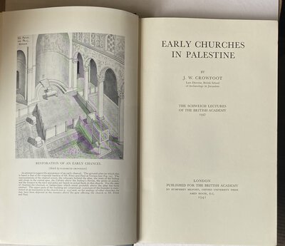 Early Churches of Palestine by CROWFOOT