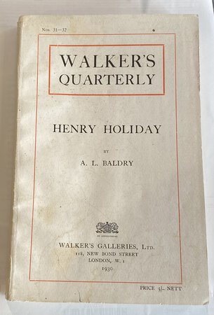 (Walker's Quarterly Nos. 31-32) Henry Holiday by (HOLIDAY) BALDRY A. L.