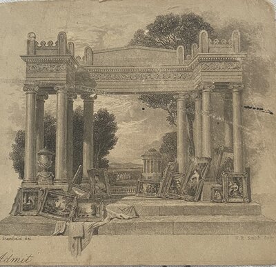 Admission card by STANFIELD, Clarkson [Del] SMITH, William Raymond Fecit]