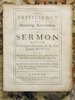 Another image of 1700 THE SUFFICIENCY OF A STANDING REVELATION IN GENERAL, and of the SCRIPTURE REVELATION IN PARTICULAR Ofspring Blackall BOYLE LECTURES Complete in 8 Sermons FIRST EDITION by Ofspring BLACKALL D.D.