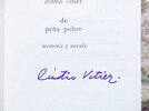 Another image of 1978 CINTIO VITIER Cuban Writer DE PEÑA POBRE 1st Ed SIGNED w/ GREAT ASSOCIATION by CINTIO VITIER