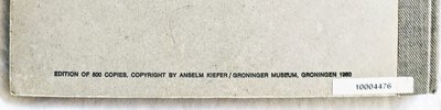 Another image of ANSELM KIEFER - ARTIST'S BOOK - HOFFMANN VON FALLERSLEBEN AUF HELGOLAND 1 of 500 by ANSELM KIEFER