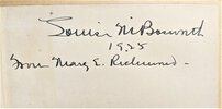 Another image of MARY E. RICHMOND - AMERICAN SOCIAL WORK PIONEER / WOMEN'S & CHILDREN'S RIGHTS ACTIVIST - CHILD MARRIAGES First Edition - SIGNED & INSCRIBED to LOUISE M. BOSWORTH another Female Social Work Pioneer 1925 by Mary E. Richmond / Mary Ellen Richmond