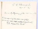 Another image of CARL G. HEMPEL - 3 BOOKS / 2 SIGNED - Noted Logician, Scientist & Philosopher by Carl G. Hempel