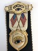 Another image of ODD FELLOWS I.O.O.F RIBBON Secret Society MENDOCINO STELLAR LODGE No. 213 Late 19th Century by International Order of Odd Fellows