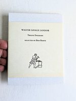 Walter Savage Landor EPIGRAMMATIST POSTCARD SERIES #1 Pub by ROBERT L. BARTH, Kentucky by Walter Savage Landor
