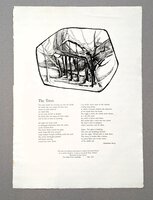 ADRIENNE RICH BROADSIDE "THE TREES" 1 of 75 LOWELL HOUSE PRINTERS Harvard, Cambridge 1964 by Adrienne Rich