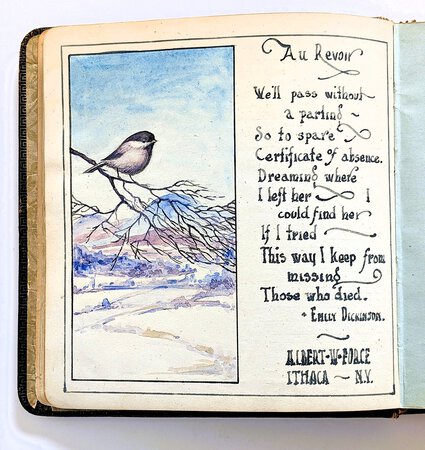 1919 AUTOGRAPH BOOK of WOMAN in BRITISH ARMY WOMEN'S CORP Q.M.A.A.C. Curragh Ireland
