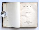 Another image of 1849 SHIRLEY by CURRER BELL [CHARLOTTE BRONTE] Two Volumes, Tauchnitz, Leipzig, Lovely Half-Leather Binding by CURRER BELL psuedonym of CHARLOTTE BRONTE