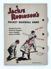 Another image of Rare 1950 JACKIE ROBINSON POCKET BASEBALL GAME CARD Brooklyn Dodgers by [African American] [Baseball] [Ephemera]