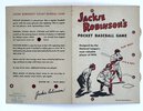 Another image of Rare 1950 JACKIE ROBINSON POCKET BASEBALL GAME CARD Brooklyn Dodgers by [African American] [Baseball] [Ephemera]