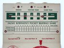 Another image of Rare 1950 JACKIE ROBINSON POCKET BASEBALL GAME CARD Brooklyn Dodgers by [African American] [Baseball] [Ephemera]
