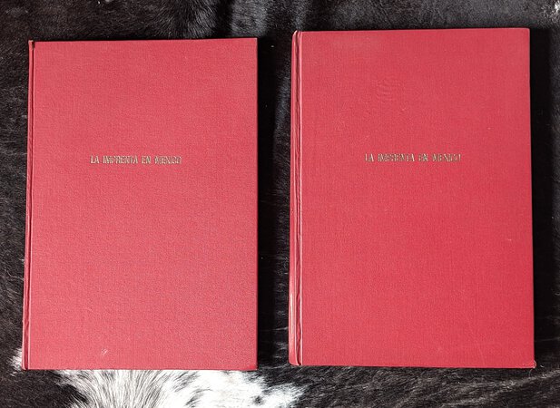 LA IMPRENTA EN MÉXICO 1553-1820 / EARLY MEXICAN PRINTING Two Volumes / First and Second Editions 1947 & 1952 by Francisco Gonzalez de Cossio