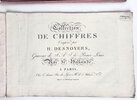 Another image of Engraved Antique French Ornamental Letterforms & Ciphers 1806 in Two Volumes COLLECTION DE CHIFFRES, Composés par H. Desnoyers, Graveur de S. A. I. Mgr. le Prince Louis, Roi de Hollande. 1e & 2e Livraison by H. Desnoyers