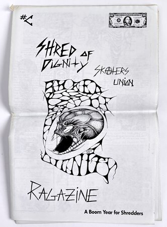 Radical Queer Punk Underground Skater Zine SHRED OF DIGNITY SKATERS' UNION RAGAZINE # by Tom Jennings, Editor