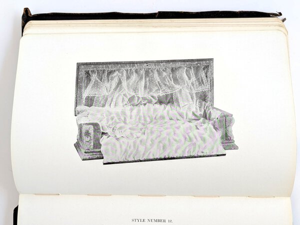1900 CASKET CATALOG with 180 FULL-PAGE PHOTOGRAPHS OF CASKETS