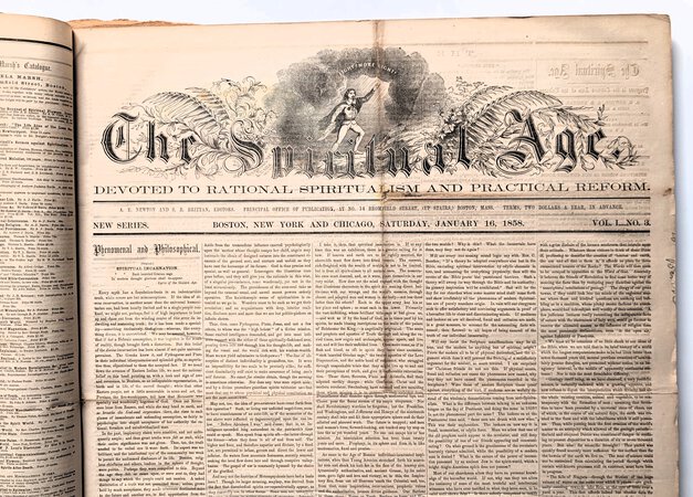 1858-1859 THE SPIRITUAL AGE - 68 ISSUES - SEANCES MEDIUMS SPIRITS REBIRTH