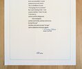 Another image of MARY OLIVER SIGNED BROADSIDE - FIRST TIME PERCY CAME BACK Ode to Her Beloved Deceased Dog - Limited Edition 1/500 by Mary Oliver