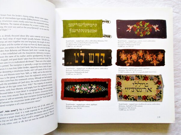 JEWISH CIRCUMCISION TEXTILES used in BIRTH RITUALS by BOHEMIAN & MORAVIAN JEWS 1668-1930 - "May God Let Him Grow" by Dana Verselska, et al