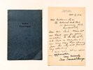 Another image of 1920 SARA TEASDALE MANUSCRIPT LETTER written at CROMWELL HALL SANITARIUM by SARA TEASDALE