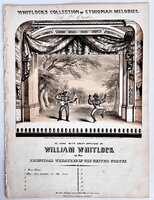 Original Illustrated 1846 ANTEBELLUM BLACKFACE MINSTREL SHOW MUSIC Controversial Cultural Phenomenon WHITLOCK'S COLLECTION OF ETHIOPIAN MELODIES. As Sung with Great Applause by William Whitlock at the Principal Theatres in the United States. Who's That Knockin' At The Door. by William Whitlock