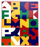 Scarce Design Ephemera TYPOGRAPHIC Alphabet LETTERFORM Jigsaw PUZZLE 1974 ALPHABET PUZZLE. A Special Edition for the Museum of Modern Art, New York by Michael Schacht [Designer]